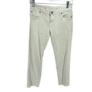 Kut From The Kloth Womens Katy Boyfriend Jeans Cotton Stretch White Size 4